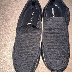 Nautica black shoes feels like a slipper but that are too big.